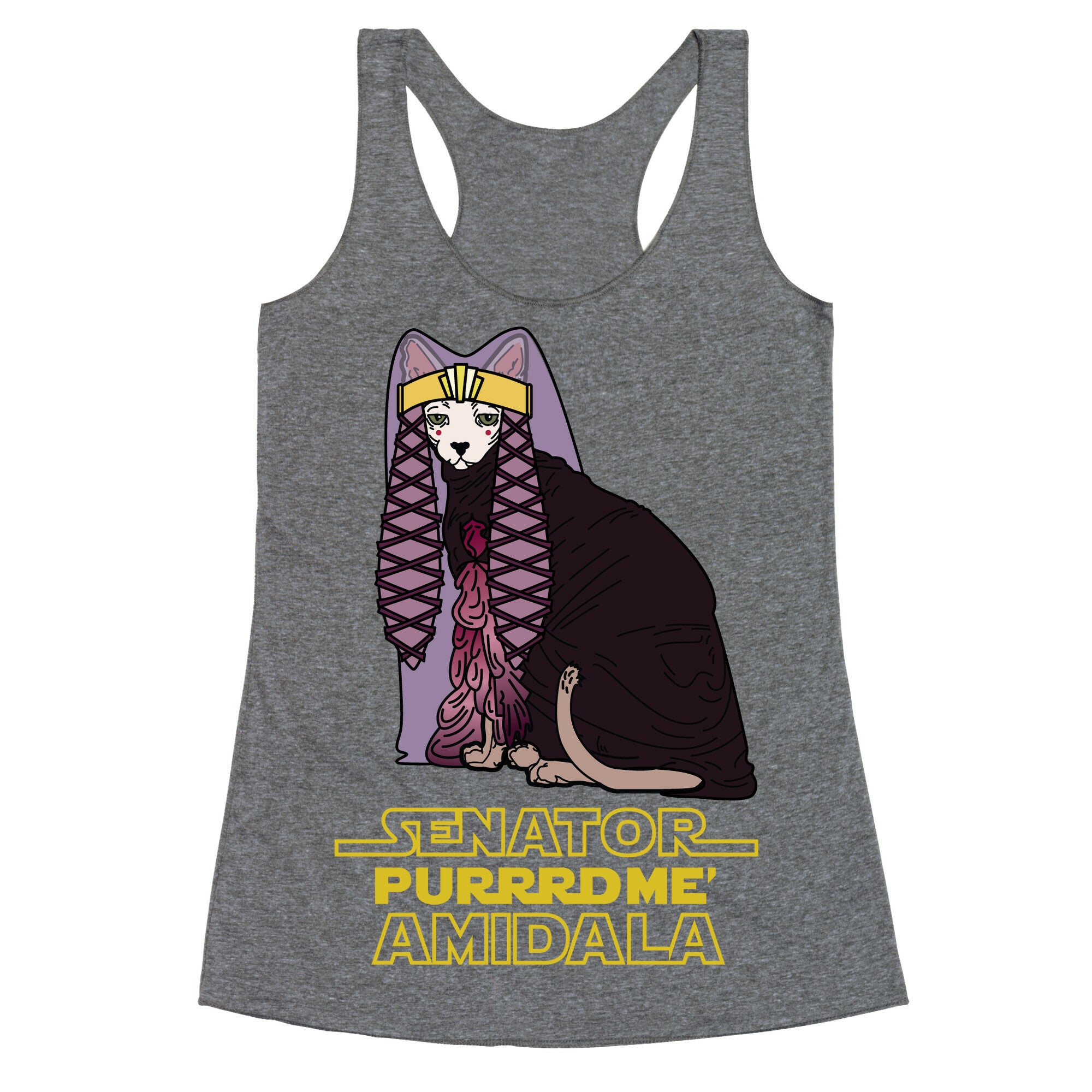 Senator Purrrdme Amidala Racerback Tank
